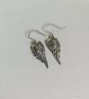 Memorial angel wing earrings