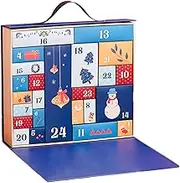 advennt calendars Boxes - Christmas Calendar Cases, 24-Day Christmas Countdown Boxes | Empty advennt calendars for Filling, Festive Storage Boxes for Chocolates, Candies, and Holiday Surprises