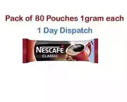 NESCAFE Classic Original Instant Coffee, 80 sticks Free Worldwide Shipping