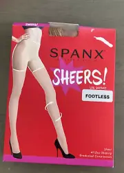 Lot Of 2 Spanx Footless Capri NWT Beige Size F 2X Open Crotch Sara Blakely
