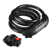 Heavy Duty Electric Bicycle Lock with 5 Digit Combination 4ft Steel Cable