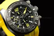 Invicta 22808 Men's Pro Diver Quartz Stainless Steel and Silicone Yellow Watch