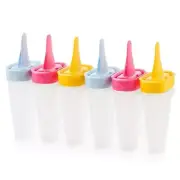 Tupperware Lollitups Popsicle Freezable Forms Set of 6 Multicolor New
