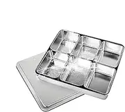 Stainless Steel Condiment Tray,Stainless Steel Condiment Box - Multi Grid Seasoning Storage Box for Kitchen | Divided Serving Tray, CONDITION BOX