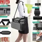 10L Outdoor Portable Lunch Bag Thermal Insulated Food Container Cooler Bag Grey