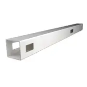 Think Fencing 127mm White PVC Line Post For 1200mm Wren Picket fence panel