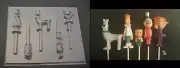 JETSONS George Judy Elroy Astro Jane Chocolate Candy Soap Clay Lollipop Mold