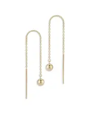 Moon & Meadow 14K Yellow Gold Ball Threader Earrings