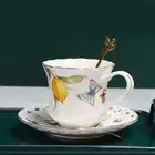 Golden Spoon European Espresso Cups 200ml Ceramic Mug Tea Set Afternoon Tea