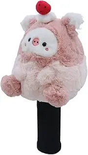 Qianly Cartoon Pig Plushie Headcover for Golf Driver Protection