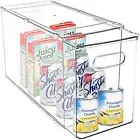 Tall Fridge Can Organizer - Pull-Out Drawer, Stackable Refrigerator Bins