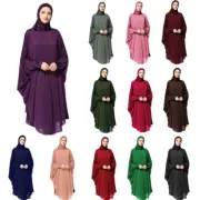 Khimar Caftan Muslim Women Hijab Prayer Dress Islamic Abaya Kaftan Niqab Burqa