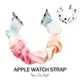 蘋果髮圈錶帶 Apple Watch Series1/2/3/4/5/6/7/8/SE 38/40/42/44/41/45mm 手錶替換錶帶 大腸圈彈力拉伸 造型款錶帶 彩點系列