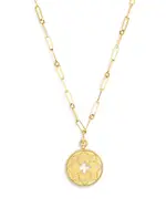 Roberto Coin 18K Yellow Gold Venetian Princess Diamond Medallion Lariat Necklace, 19