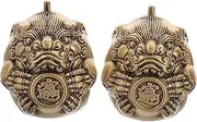 FRCOLOR Hand Muscle Strengthener Brass Baoding Balls Metal Stress Balls for Hand Exercise for Home Office Travel