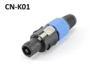4-Pole SpeakOn Male Inline Speaker Audio Connector (CablesOnline CN-K01)