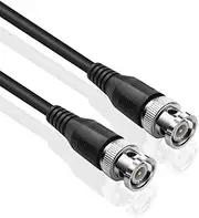 TNP BNC Cable (6 Feet) - BNC Male To Male Extension Connector Adapter RF Professional RG-58/U Grade Coaxial Wire Cord Cable Jack Plug for Video Security Camera CCTV Systems, Oscilloscope