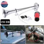 150DB 12V Super Loud Air Horn Compressor Single Trumpet Truck Train Boat Van Car (for: Ford)
