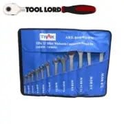 TRAX 12 Pce Whitworth Ring & Open End Spanner Set ARX-BSW012WK 1/8ww - 7/8ww