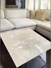 42" Square Selenite Coffee & Tea Table Modern Living Room Balcony Furniture Deco