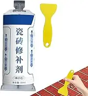 Ceramic Glue Repair - 50ml Instant Strong Repair Glue Gel - Tile Glue for Porcelain, Ceramic, Tile, Floors, Walls, Pottery for Bathroom Kitchen