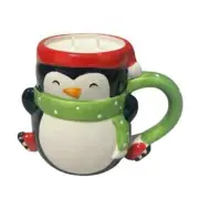 Ulterior Votives Penguin Mistletoe Scented Handmade Soy Candle New