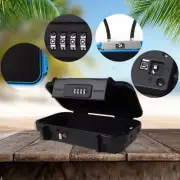 Combination Security Case Lock Box with Removable Wire Rope Waterproof Safe Box