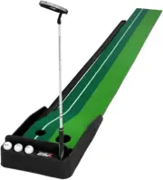 Golf Training Mat Indoor Golf Putting Rod Putter Trainer Putting Mat 3 Meters...