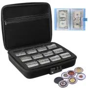 46mm Coin Holders for Collectors and 100 Pocket Dollar Bill Holder Collector,...