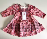 NEW Dusty Rose Smocked Knit Dress PUMPKIN PATCH Size 3-6 months Post $5 *P