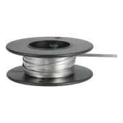 Nichrome Flat Heater Wire 16ft(5m)x0.15mmx2mm High Temp Wire Black,Silver