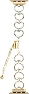 [NFGEGPKPHA] Metal Strap Watch Band Love Bracelet Chain Fit For Iwatch87654321SE40 41 42 44 45 49MM Women Steel Sweet Wrist