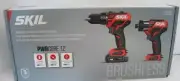 NEW - Skil PWRCORE 12 Brushless Drill/Driver & Impact Driver 12V Kit CB742901