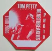 Tom Petty And The Heartbreakers Backstage Pass Original Pop Rock Music 2005 Red