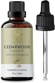 AVD Organics Cedarwood Essential Oil 30 ml| for Skin and Focus | Woody and Earthy Aroma for Clarity | Diffuser Fragrance Oil Soaps Candles |1 fl. Oz