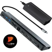 USB C Docking Station Dual Monitor with Power Adapter
