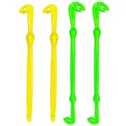 4 Pcs Portable Fast Knot Tying Tool Easy Hook Tyer & Disgorger Tool
