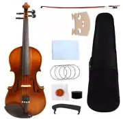 4 String Acoustic Violin Handmade 3/4 Violin For Student Beginners with Case Bow