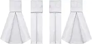 HPAMR 4 Pcs Football Field Towels, Highly Absorbent Cotton Quarterback Football Field Towel with Hook and Loop Fastener, Soft Softball Hand Towels for Pitchers Sport Golf Gym Accessories, White