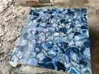 Blue Agate Stone Coffee Table Top, Agate Square Center Living Room Furniture Top