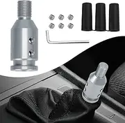Lecctso Shift Knob Adapter, Gear Shifter Adapter, M12x1.25 Aluminum Alloy Gear Stick Connector Car Shifter Adapter, Universal Shifter Knob Boot Retainer Car Accessories for Non-Threaded Manual Shifter
