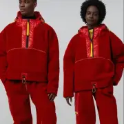 Canada Goose Pyer Moss NEW NWT CG Disk Anorak Pullover Jacket Red Rouge Large