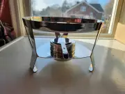 Princess House Heritage 2 Piece Buffet Server Base Stainless Steel #6409 NIB