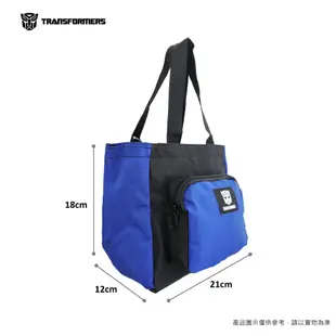 【TRANSFORMERS 變形金剛】變形金剛系列 正版授權 餐袋 便當袋 手提袋 TH-01 藍色