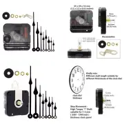 Replacement Long Shaft Clock Movement Mechanism with Long Hands Clock Supplies