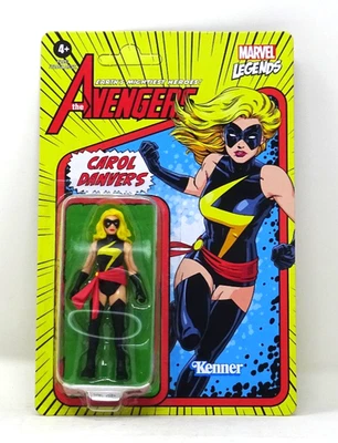 Marvel Legends Retro Carded Carol Danvers Action Figure 3.75 inch