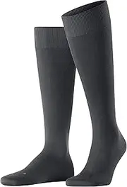 [FALKE] Lufthansa Travel & Comfort Men's Energizing Cotton Knee-High Socks Cotton Black Grey More Colours Long Compression Support Socks 14-16 mmHg For Summer Or Winter 1 Pair