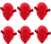 BESPORTBLE 6pcs Catnip Mouse for Cats Plush Chewing Portable Mice Cat Supplies Engages Keeps Pets Active and Entertained for Indoor Play