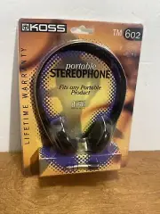 Vintage Koss Portable Stereophones New Model TM 602