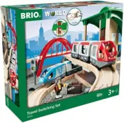 BRIO WORLD Travel Rail Set 42 pieces in total Electric vehicle train toy wooden